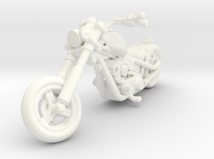 Harley Motorcycle Chopper 28mm miniature 3d printed 
