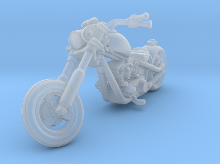 Harley Motorcycle Chopper 28mm miniature 3d printed