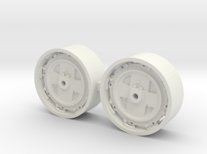 1/64 8000/9000/8600/9600 Ford Tractor wheels 3d printed 