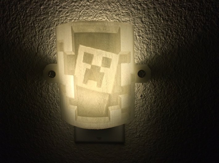 Minecraft Lithophane Nightlight Cover 3d printed 