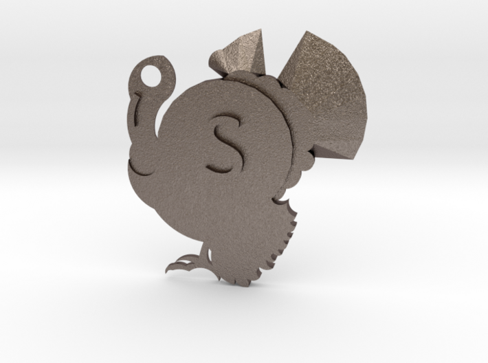 Turkey dog tag - S is for... 3d printed