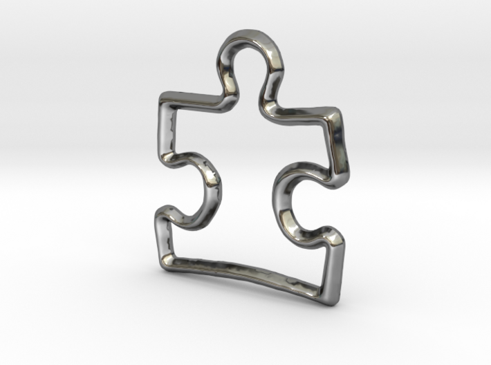 Puzzle Pendant/Charm - 16mm 3d printed