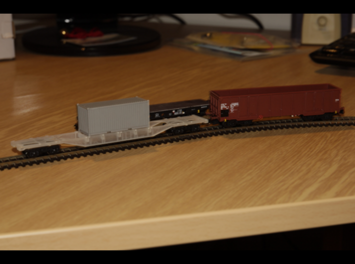 TT Scale Sgnss Container Wagon (EU) 3d printed Sgnss (Container and chassis not included)