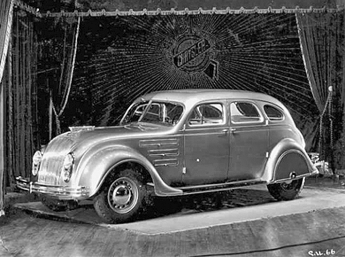 1934 Chrysler Airflow Dealer Promo 16" Frame model 3d printed 1934 Chrysler factory photo of the new Airflow.