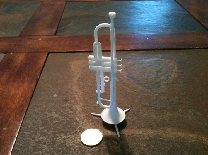 Michael's Mini Trumpet 3d printed (Stand not included)
