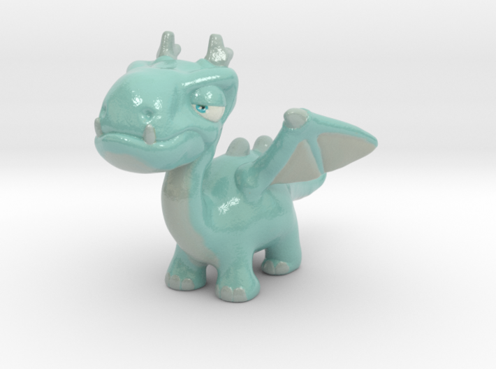 Dragon Sculpture - Snow Dragon 3d printed Dragon sculpture