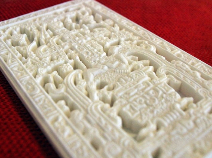 Pakal's tomb stone lid - aka &quot;The Mayan Spaceship&quot; 3d printed Pakal's Tomb stone lid