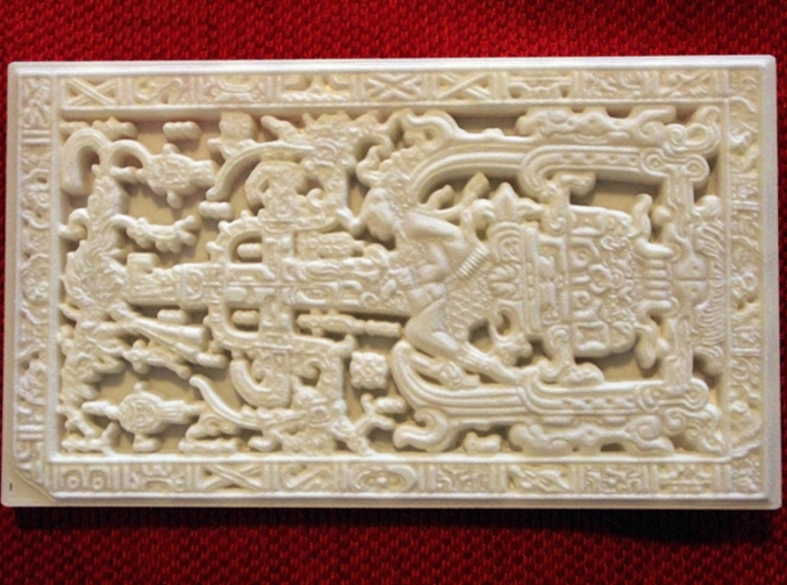 Pakal's tomb stone lid - aka "The Mayan Spaceship" 3d printed Pakal's Tomb stone lid