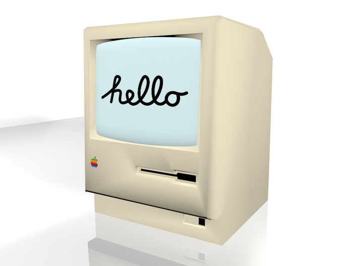(bigger) Macintosh 128k 3d printed