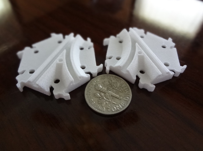 Track Switches (simple) 3d printed Track switches (simple version - no moving parts)