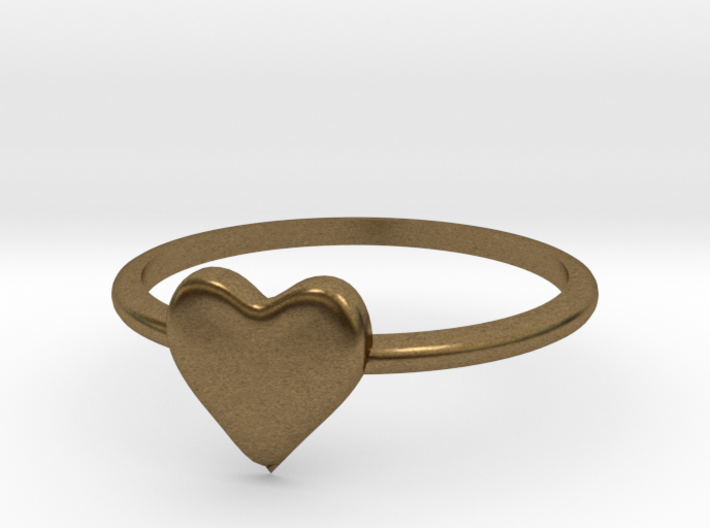 Heart-ring-solid-size-12 3d printed