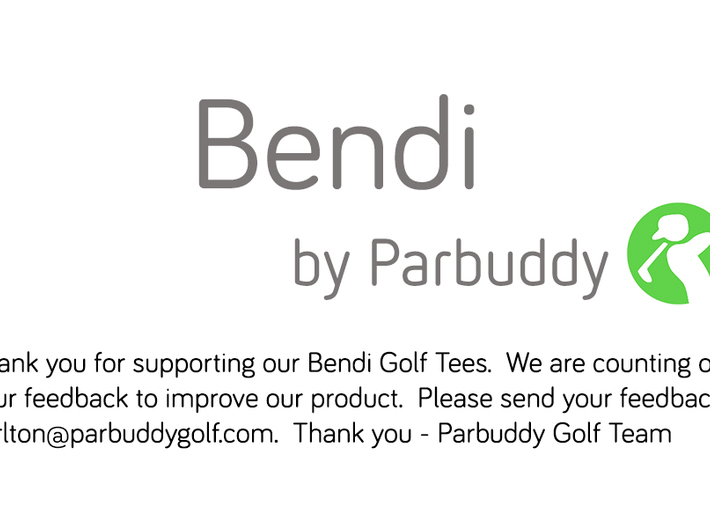 Bendi Golf Tees inspired by the bendy straw 3d printed 