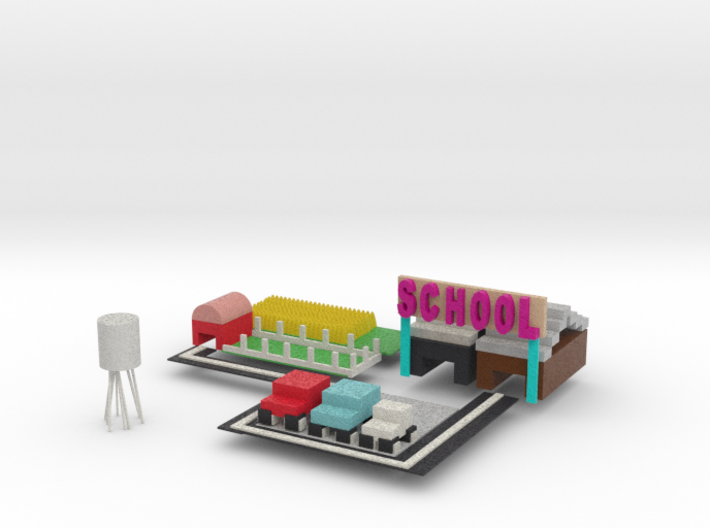 Country Town 3d printed