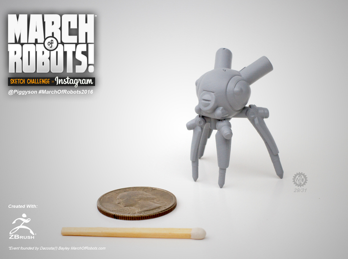 March 29 Robot 3d printed