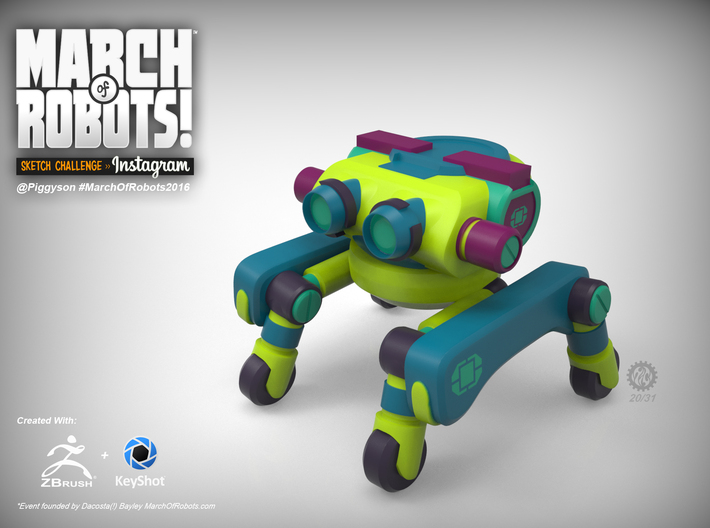 March 20 Robot 3d printed 