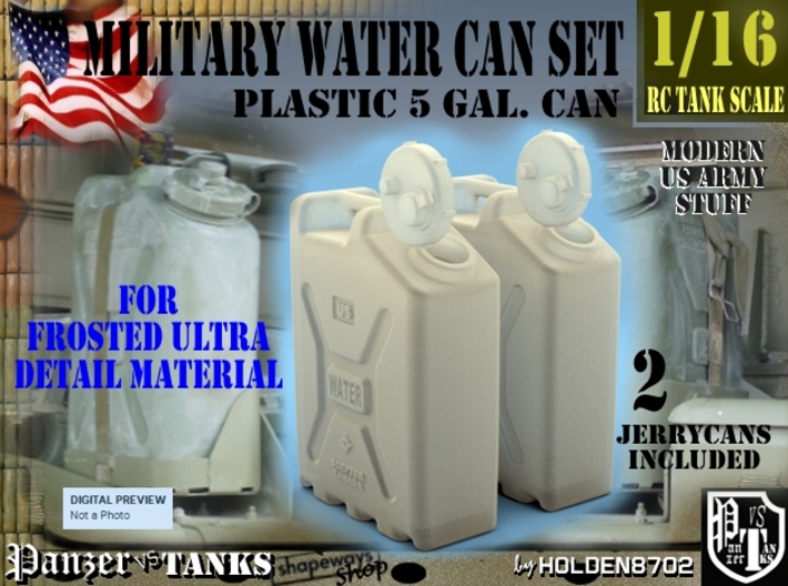 1-16 Military Water Can FUD SET1 3d printed