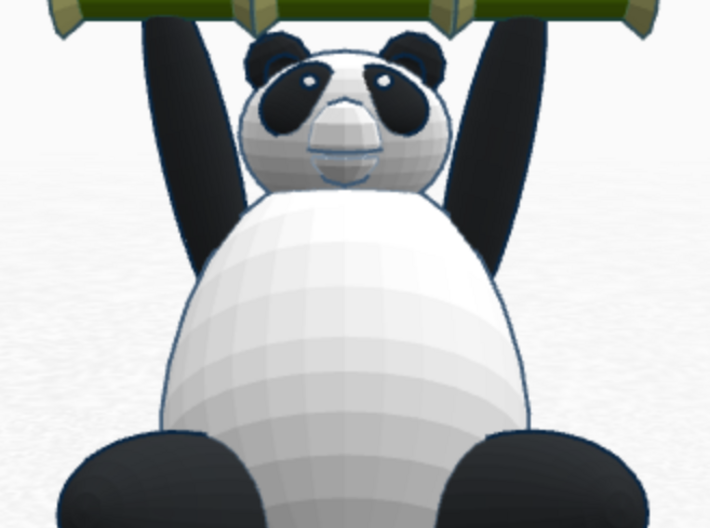Panda Charm 3d printed 