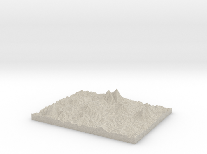 Model of New Hope Cemetery 3d printed