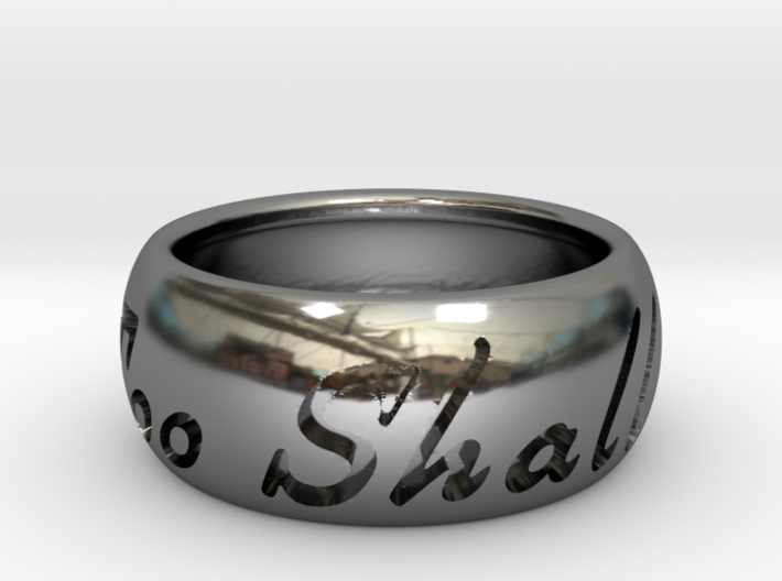 This Too Shall Pass ring size 8.5 3d printed