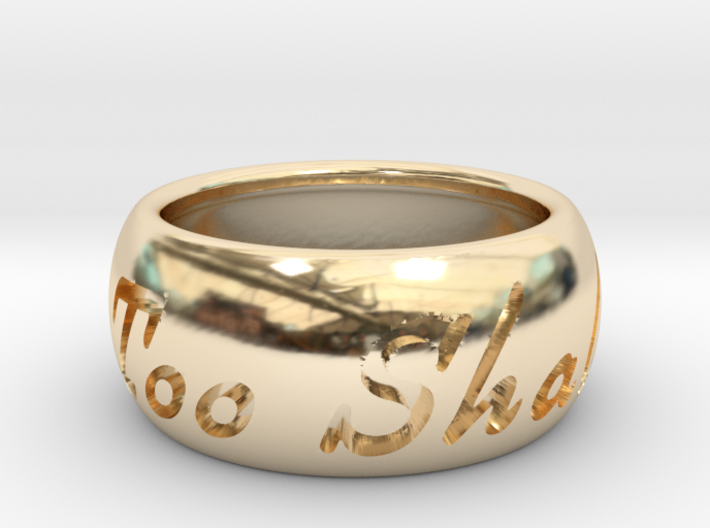 This Too Shall Pass ring size 6.5 3d printed
