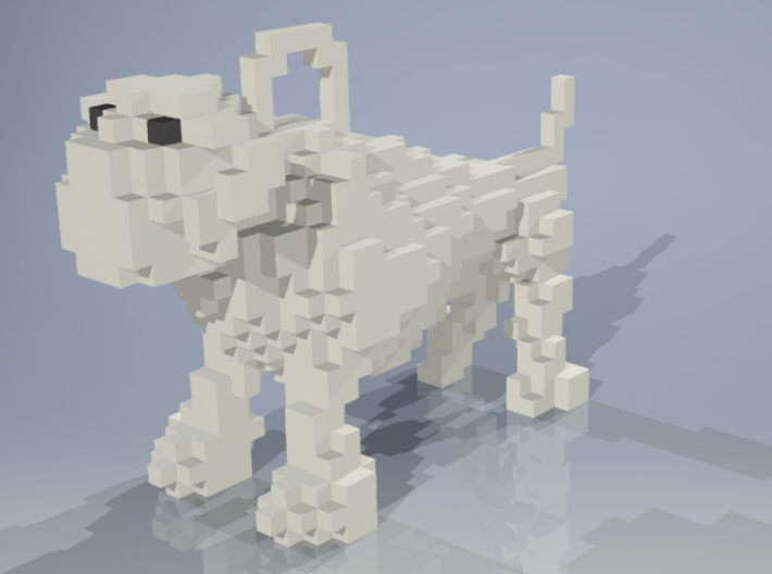 Minecraft Bulldog Keychain 3d printed 