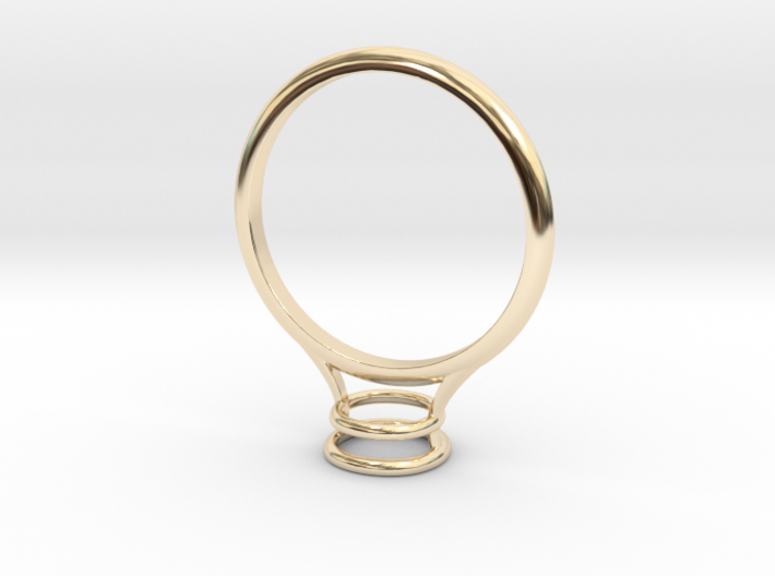 Bezel Ring- Circular 3d printed