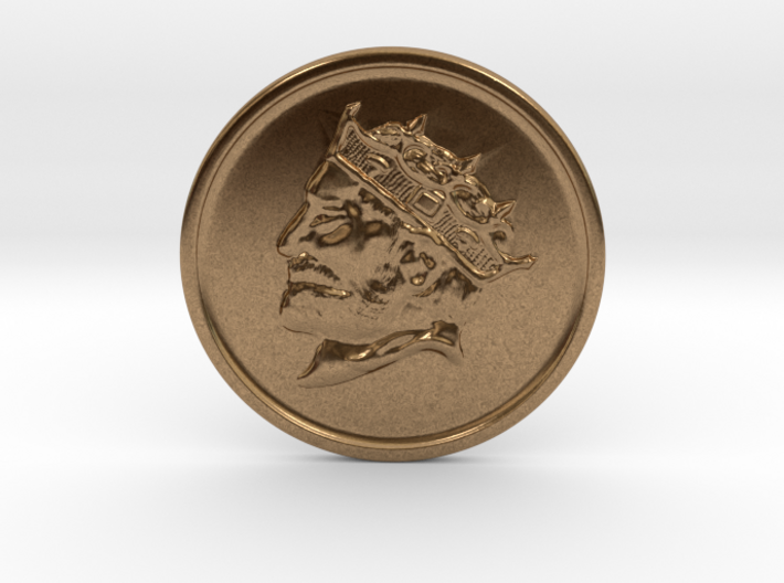 Silver Trenni Coin 3d printed