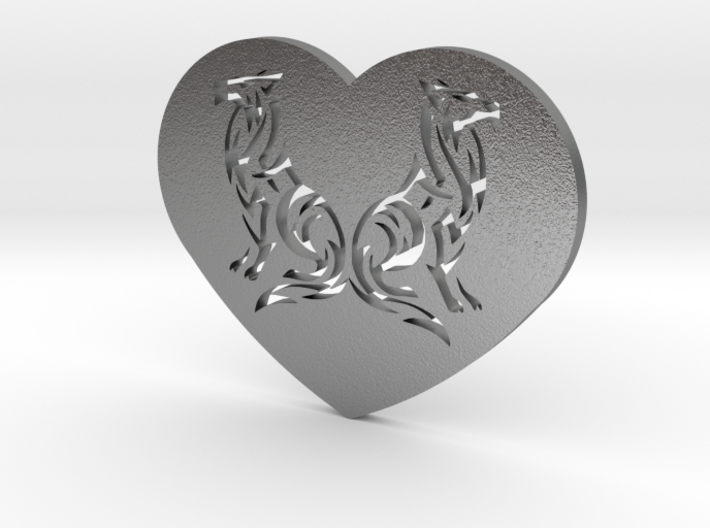 Geri and Freki Heart 3d printed