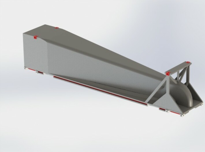 N scale 1/160 Doublestack Arrowedge - aerodynamic  3d printed CAD model render