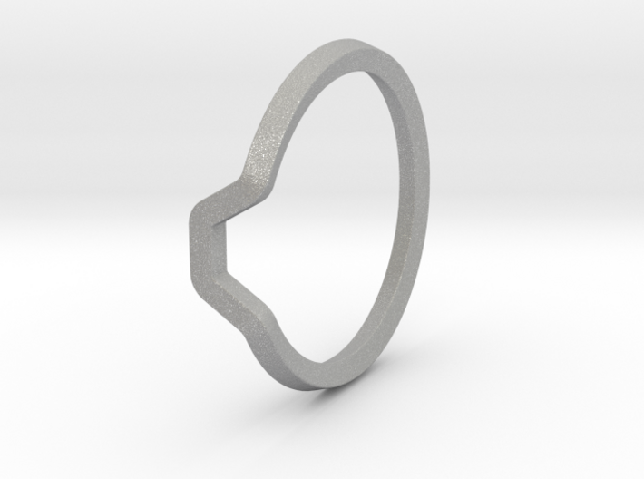 BETTER HALF Ring(HEXAGON), US size 4.5, d=15mm 3d printed