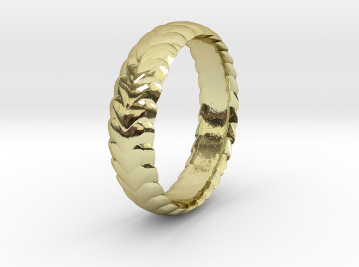 Hearts ring 15 mm 3d printed 