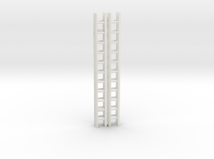 Extension Ladder 12Ft 1-87 HO Scale (2PK) 3d printed