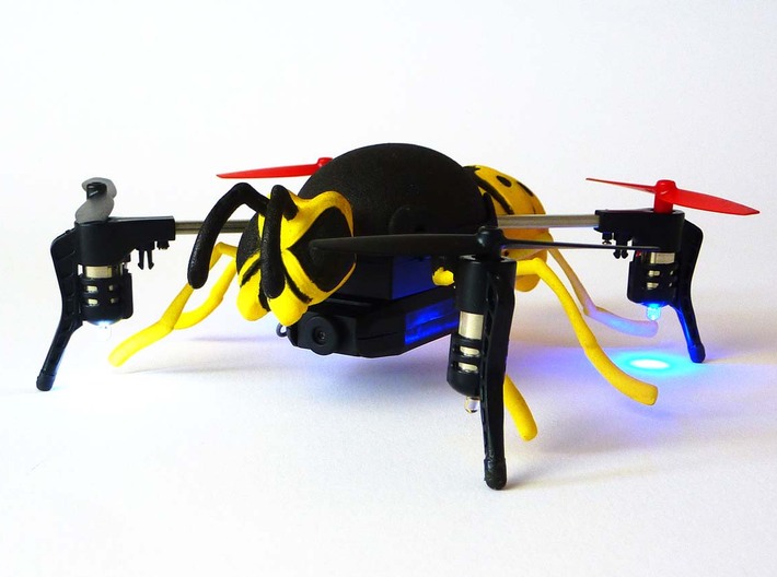 "wasp case" for the Micro Drone 3.0 3d printed wasp case for Micro Drone 3.0, 3D printed in yellow nylon