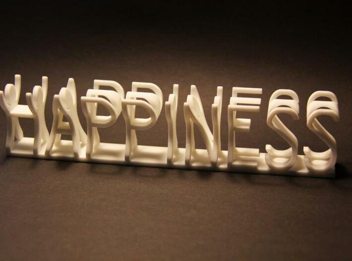 Happiness medium 3d printed