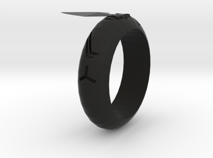 Arrowhead Ring 3d printed