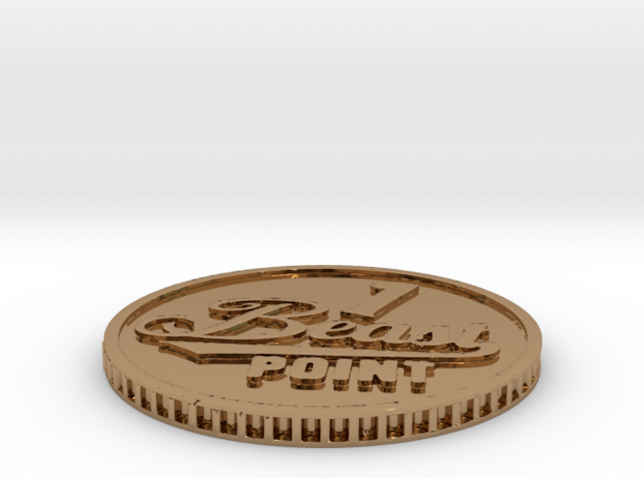 ShapeJS Beast Coin 3d printed