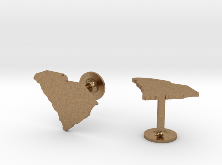 South Carolina State Cufflinks 3d printed