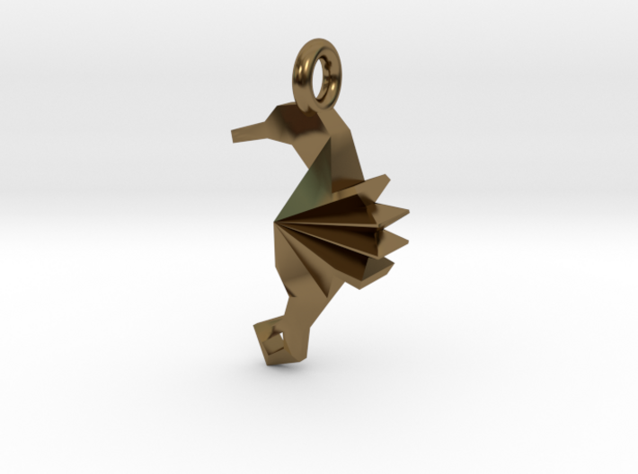 Origami Seahorse 3d printed