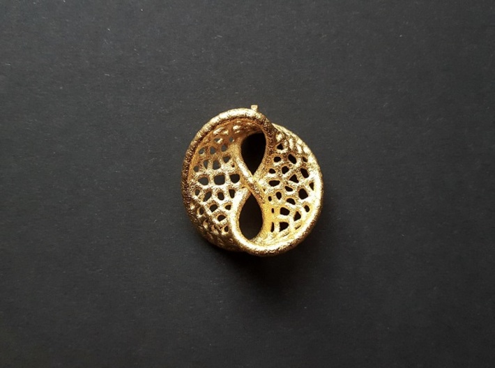Infinity Pendant (Earrings) 3d printed 
