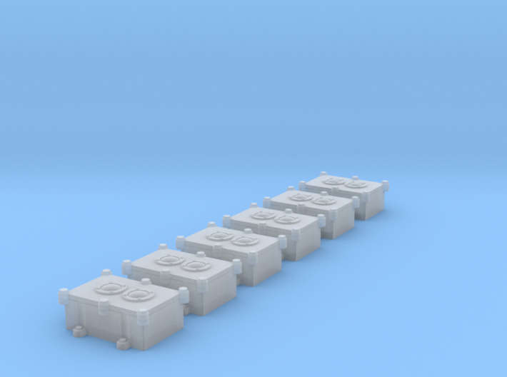 1/18 USN Double push button switch box 3d printed 