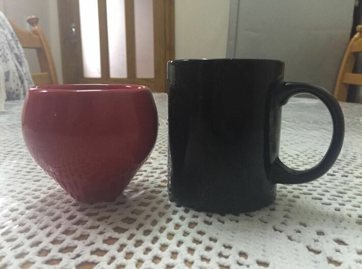 Cup and ringed coaster 3 3d printed 