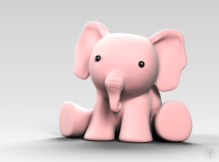 Phanpy: The Pink Elephant 3d printed 3D Render Simulation