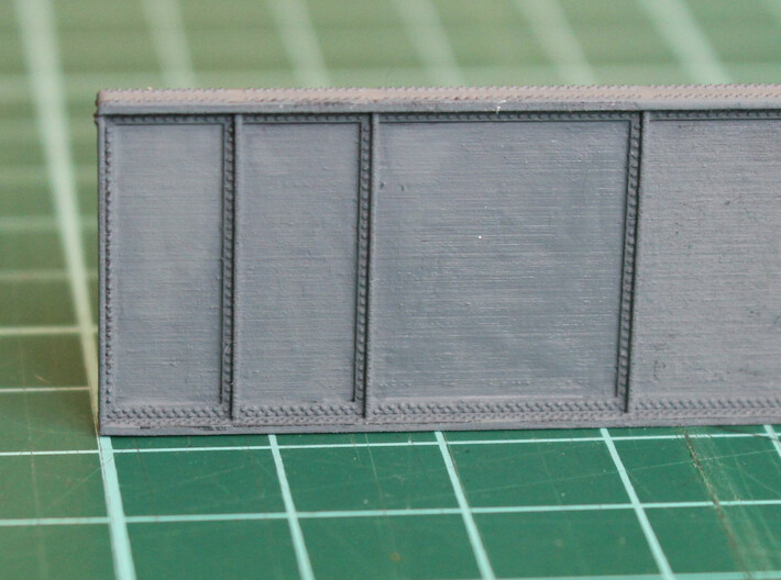 N Scale Bridge Girder 3d printed Detail picture to show the rivets