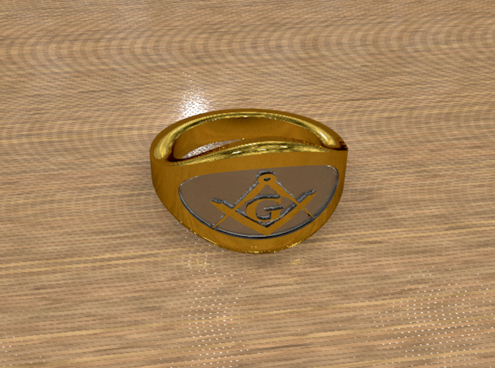 Illuminati Ring 3d printed 