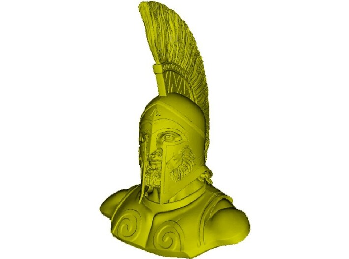 1/9 scale Leonidas I king of Sparta 480 BC bust 3d printed