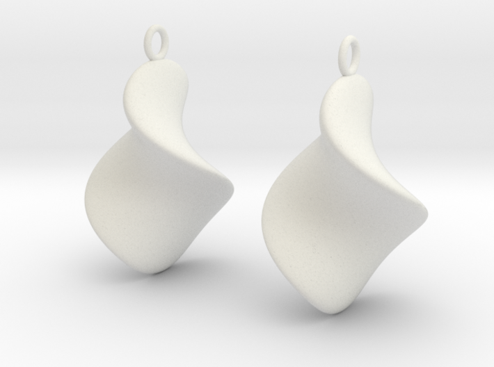 Chips earrings 3d printed