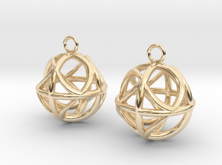 Ball earrings 3d printed