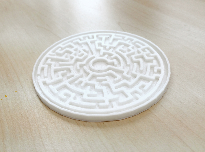 Maze Coaster 3d printed
