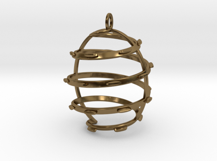 stylized cone necklace 3d printed