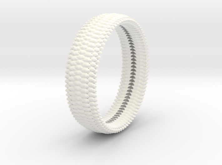 SCALES BANGLE WIDE 3in ID 3d printed